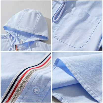 Noé | Chemise À Capuche En Lin-Coton