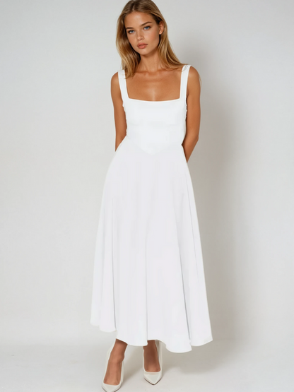 Rona | Robe Midi Évasée Élégante Pour Occasions Spéciales