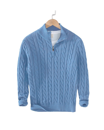 Vianney | Pull Zippé à Col Montant