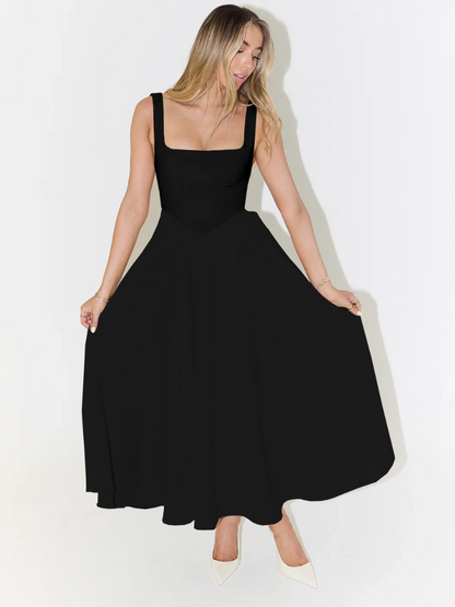 Rona | Robe Midi Évasée Élégante Pour Occasions Spéciales