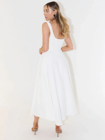 Rona | Robe Midi Évasée Élégante Pour Occasions Spéciales