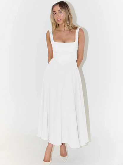 Rona | Robe Midi Évasée Élégante Pour Occasions Spéciales