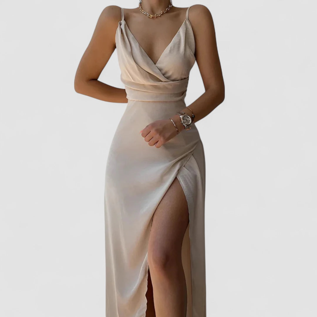 Aneta | Robe En Satin Fluide Élégante