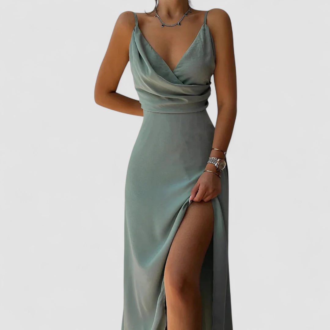 Aneta | Robe En Satin Fluide Élégante