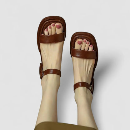 Alexa | Sandales Élégantes À Talon Bas Confortable