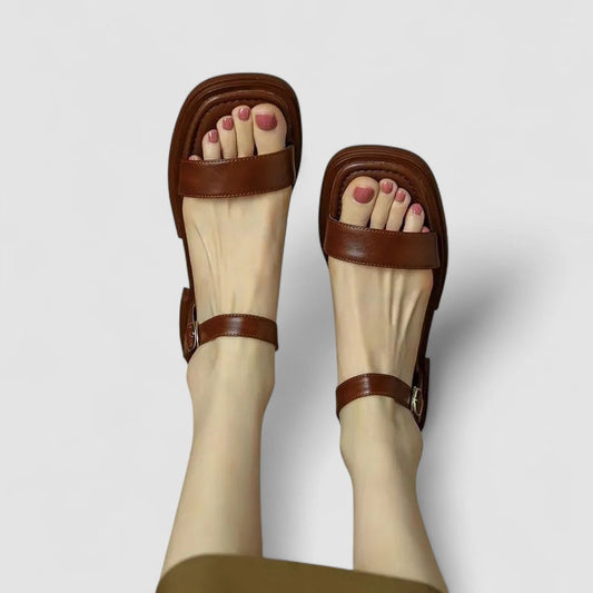 Alexa | Sandales Élégantes À Talon Bas Confortable