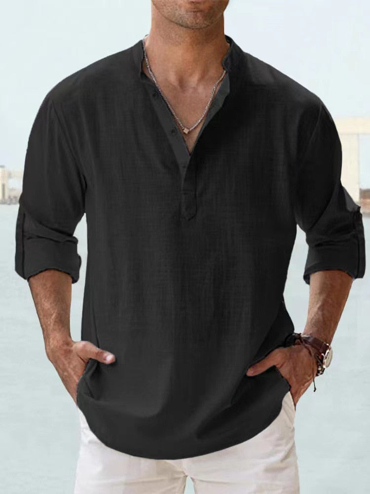 Dale | Chemise En Lin Naturel Respirant