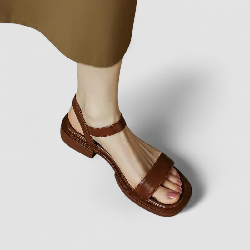 Alexa | Sandales Élégantes À Talon Bas Confortable