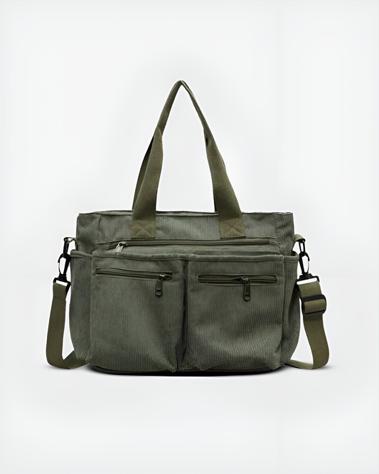 Camille | Sac Tote En Velours Côtelé Élégant Et Pratique