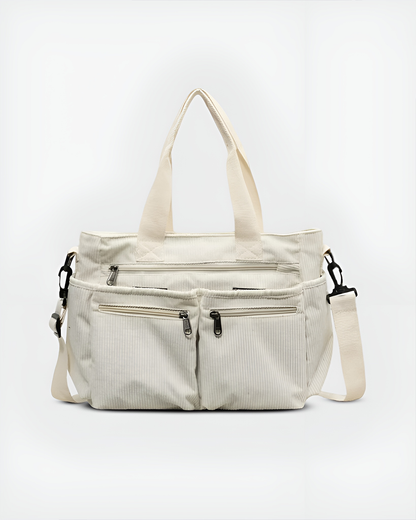 Camille | Sac Tote En Velours Côtelé Élégant Et Pratique