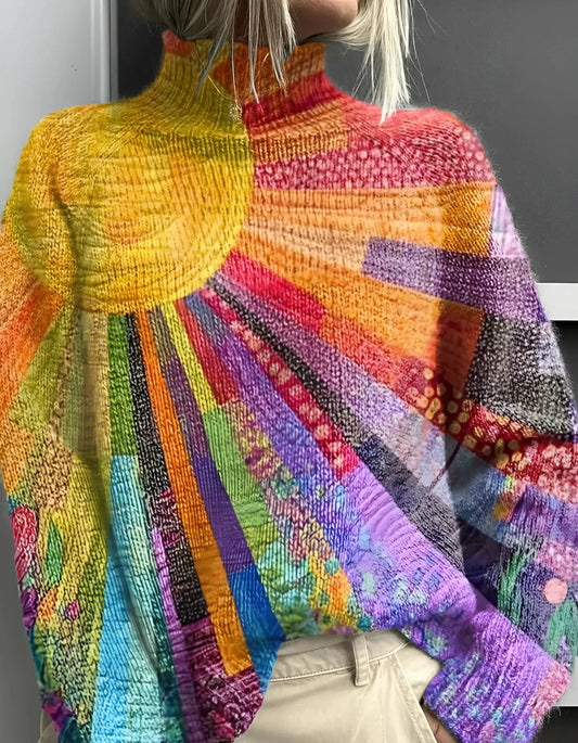 Ada | Pull Col Roulé Coloré