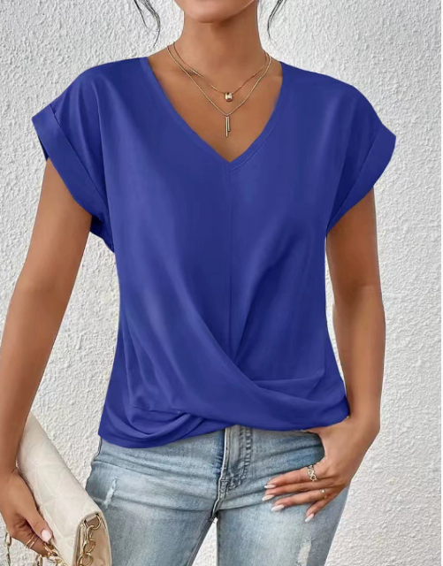 T-shirt Éloïse | Col Cœur Décontracté