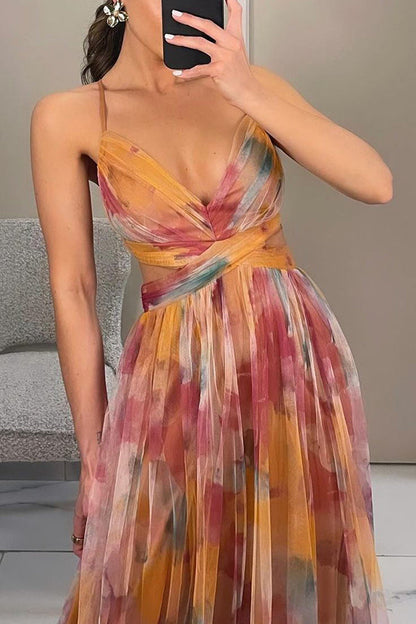 Amandine | Maxi-Robe Fluide À Imprimé Floral