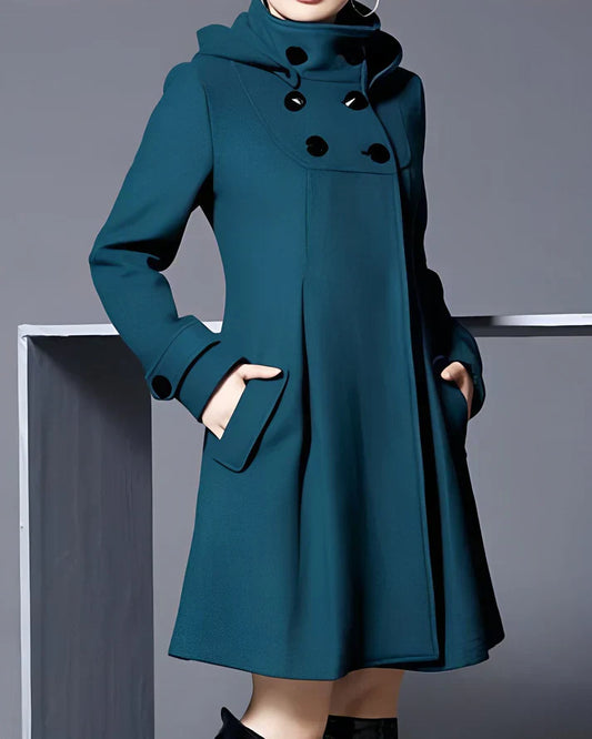 Molly | Manteau Élégant En Laine Avec Capuche