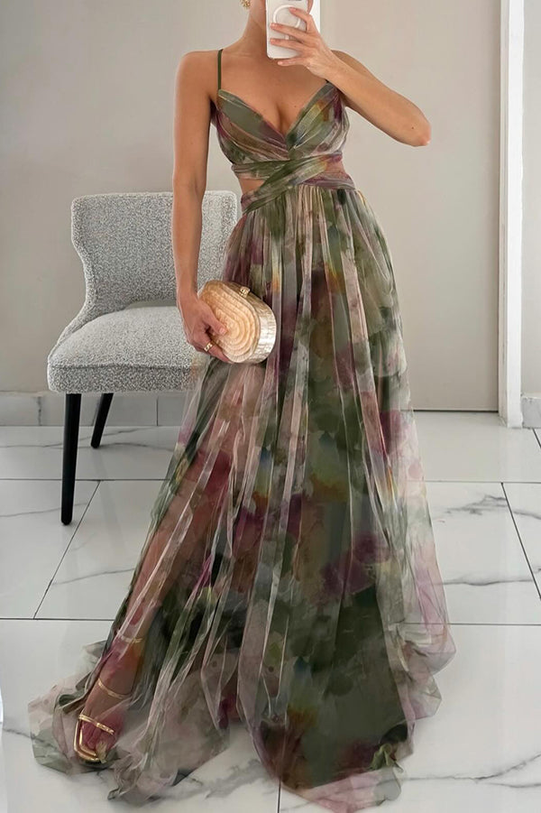 Amandine | Maxi-Robe Fluide À Imprimé Floral