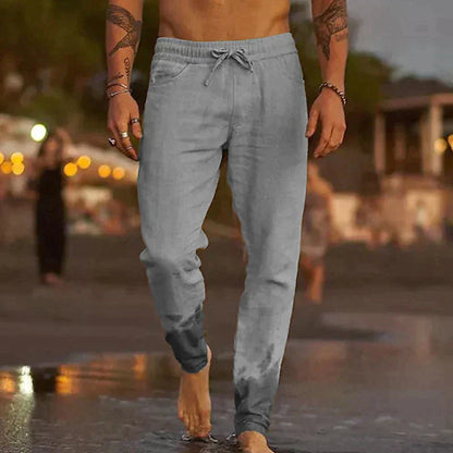 Kevin | Pantalon Décontracté En Lin Pour Homme