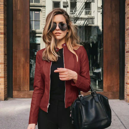 Monica | Veste En Cuir Élégante Pour Femme