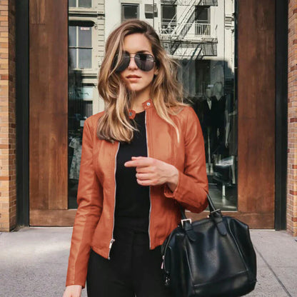 Monica | Veste En Cuir Élégante Pour Femme