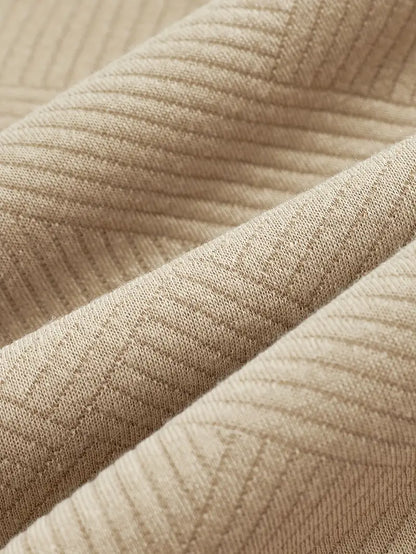 Oscar Pull Vintage à Zip avec Design Géométrique
