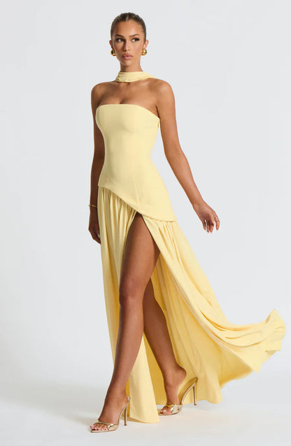 Paige | Robe Fendue Glamour Pour Grandes Occasions
