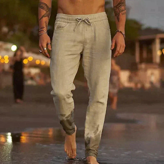 Kevin | Pantalon Décontracté En Lin Pour Homme