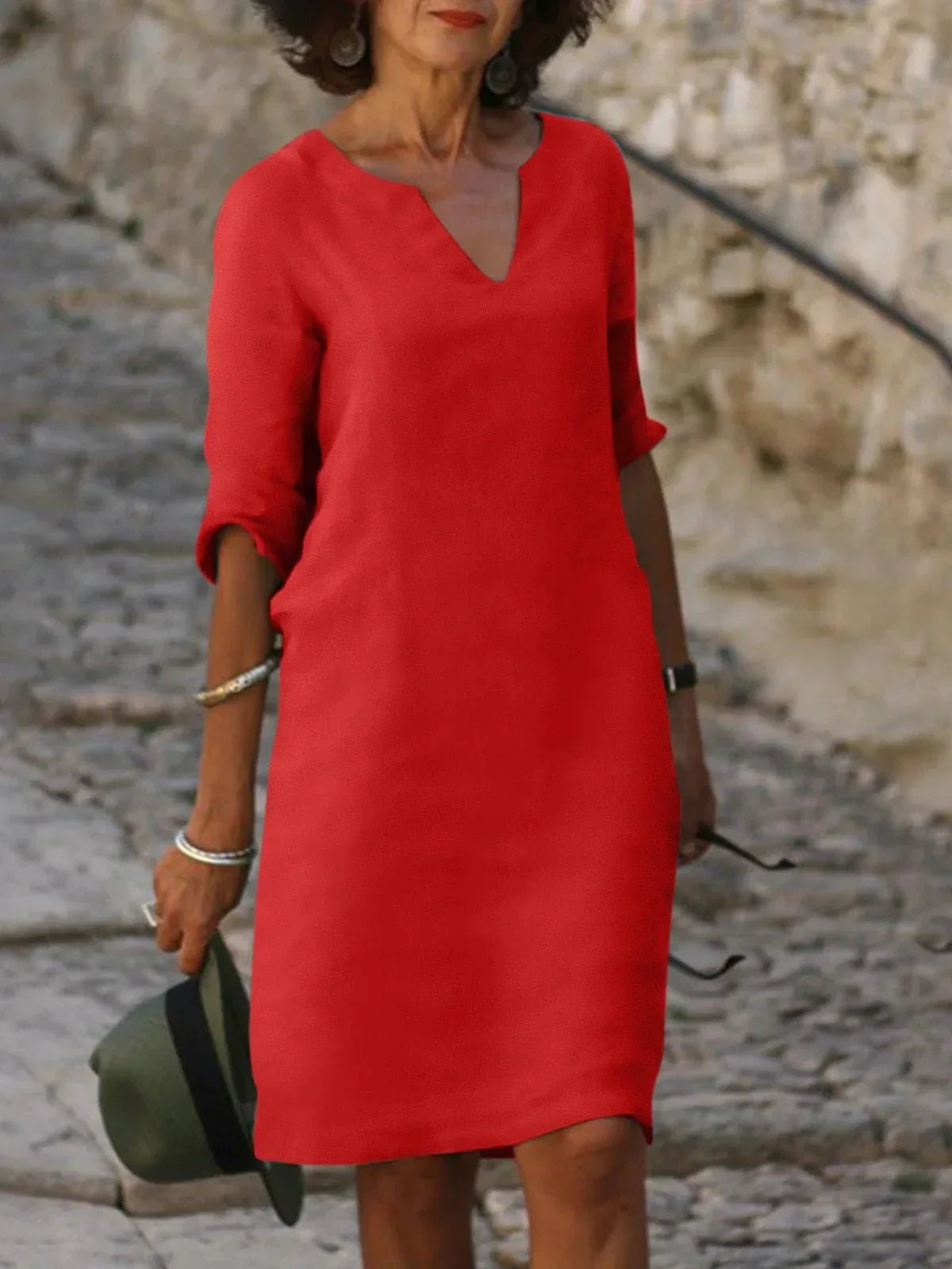 Claire | Robe À Col En V Avec Effet Cache-Ventre