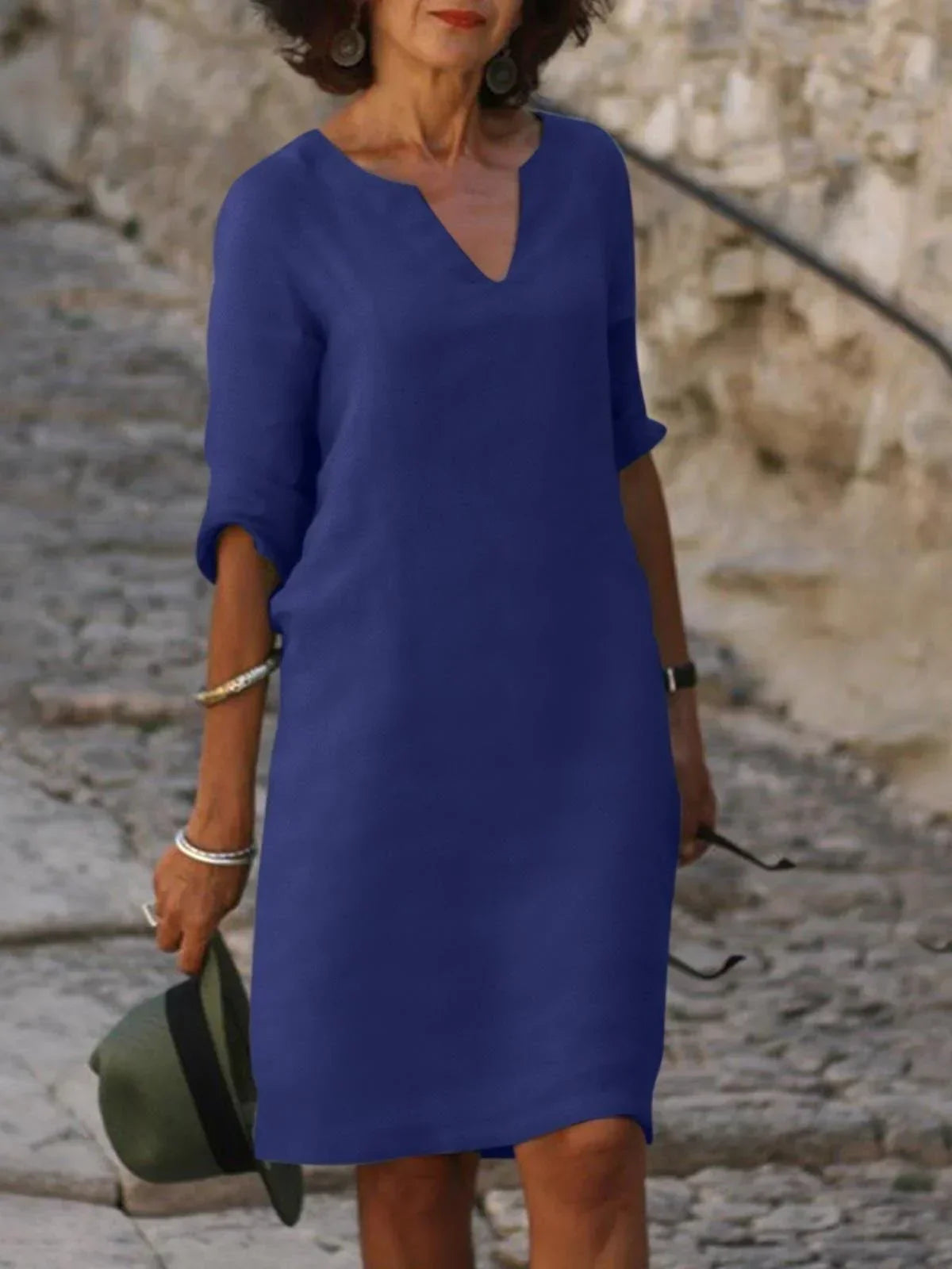 Claire | Robe À Col En V Avec Effet Cache-Ventre