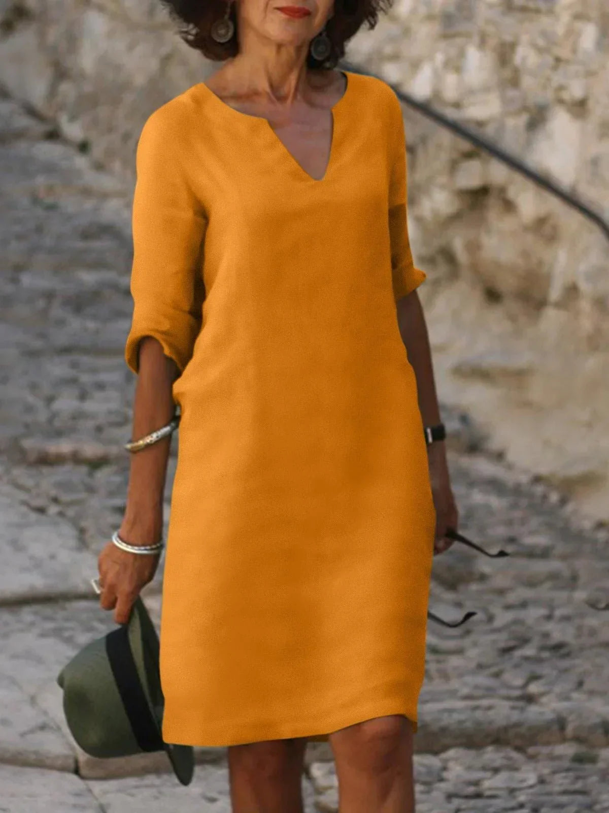 Claire | Robe À Col En V Avec Effet Cache-Ventre
