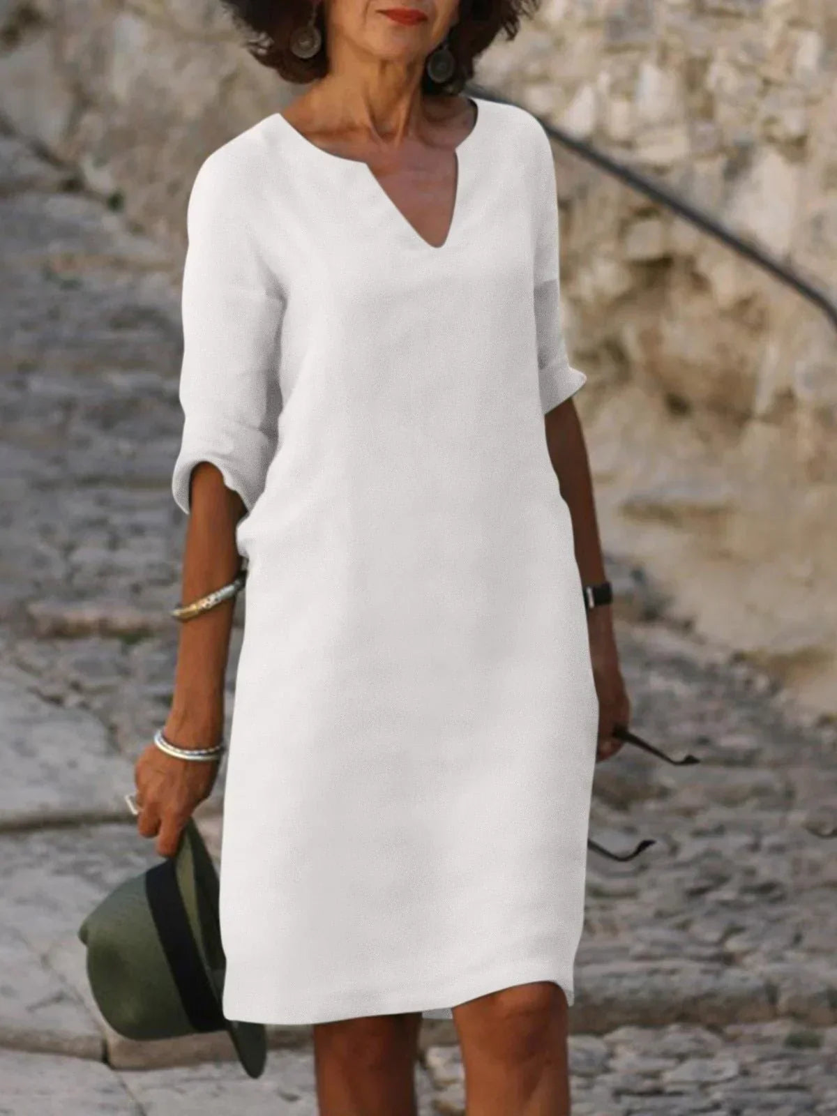 Claire | Robe À Col En V Avec Effet Cache-Ventre