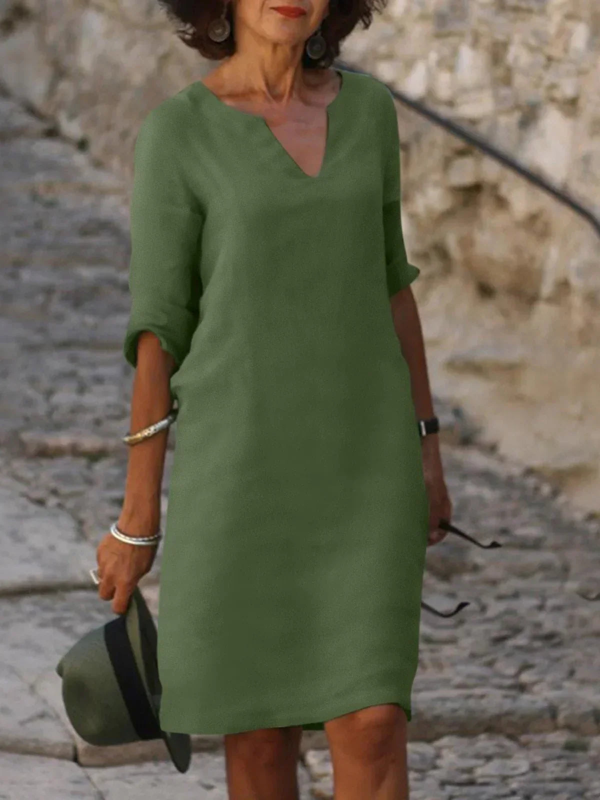 Claire | Robe À Col En V Avec Effet Cache-Ventre