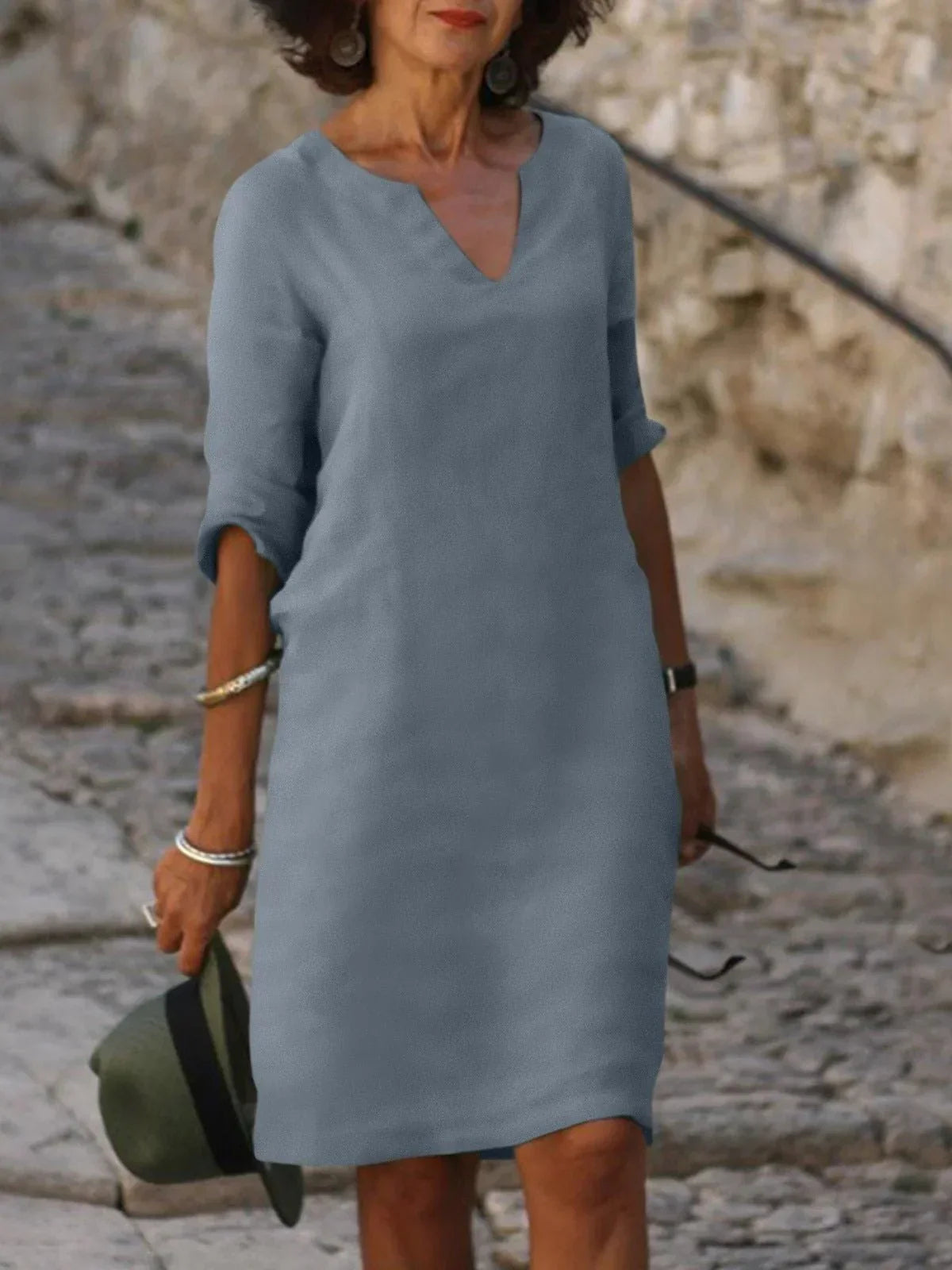 Claire | Robe À Col En V Avec Effet Cache-Ventre