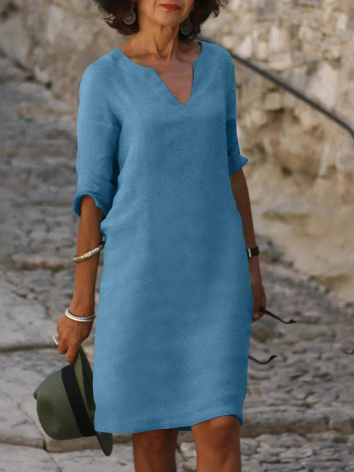 Claire | Robe À Col En V Avec Effet Cache-Ventre