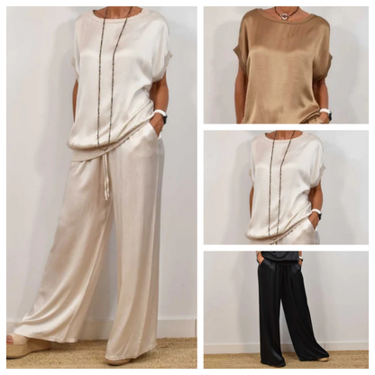 Valerie | Ensemble Deux Pièces En Satin