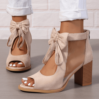 Coreen | Escarpins À Nœud Et Détails En Tulle