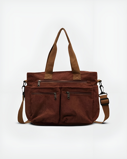 Camille | Sac Tote En Velours Côtelé Élégant Et Pratique