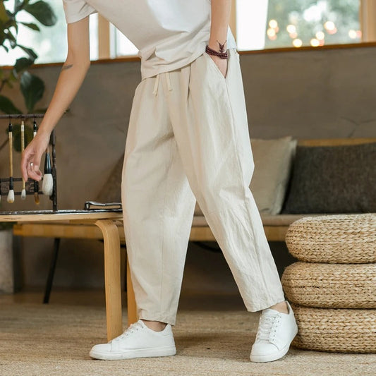 Phil | Pantalon Estival En Lin Léger