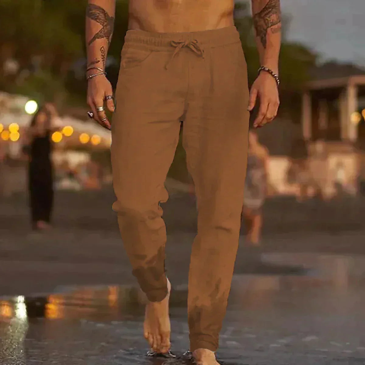 Kevin | Pantalon Décontracté En Lin Pour Homme
